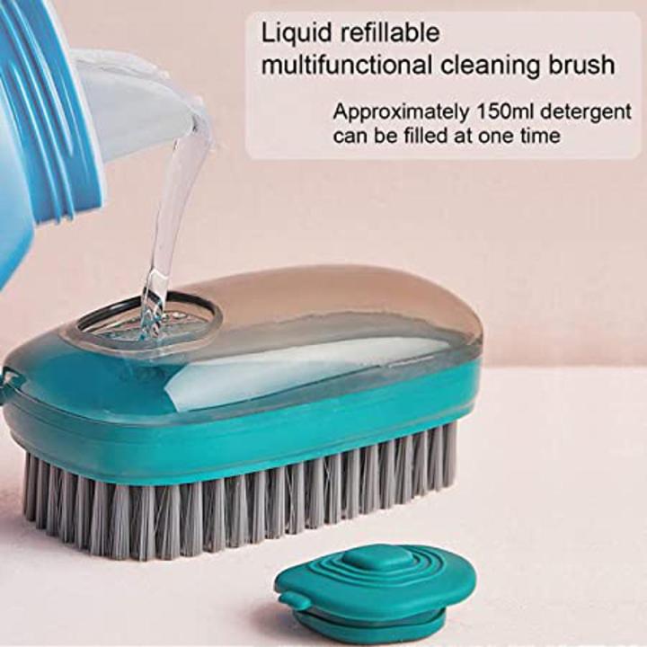 Hydraulic Cleaning Brush Large Laundry Brush Soft Bristles for Jeans Shoes And Other Cleaning Purposes Scrub Dishwashing Brush Pot Dish Plastic Brush Soap Dispenser Brush Cleaning Brushes