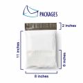 Small Courier Flyer Bags 8 x 11 Inches With Address Pocket - 100 Pieces. 