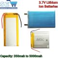 3.7V 350mah to 10000mah Rechargeable Batteries Lithium Li-Po Polymer Battery For Bluetooth Speaker DIY Power Bank ,Toys & Arduino Projects Select Choose from. 