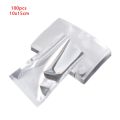 100PCS Silver Food Grade Kitchen Supplies Aluminium Foil Bags Storage Pouches Vacuum Sealer Heat Seal Bag. 