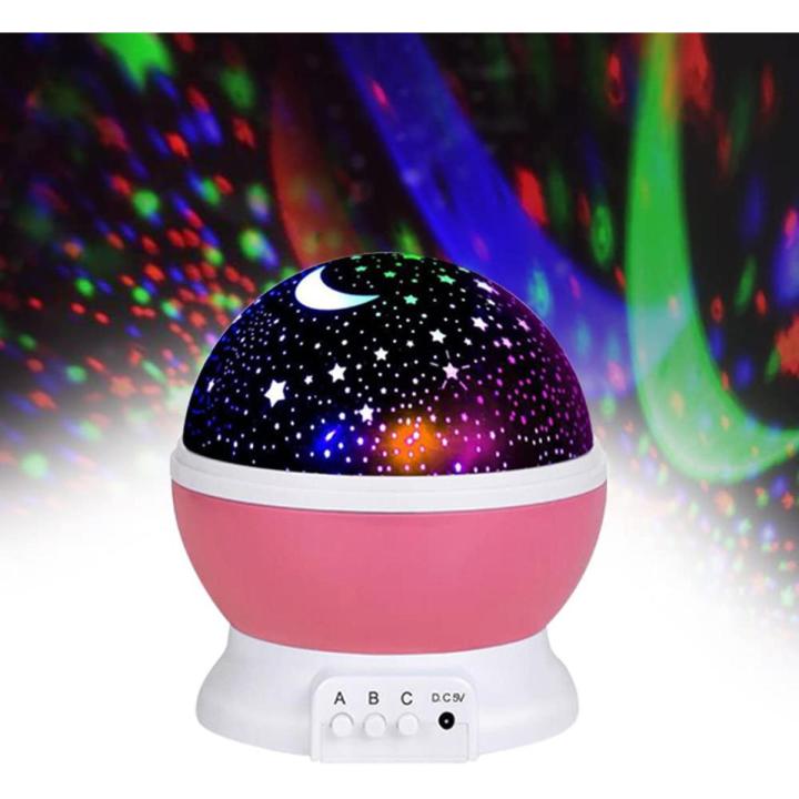 Night Light Starry Sky Projector Baby Light 360° Rotation LED Star Light Lamp Starry Sky Projector with 8 Color Lights Projection Perfect Gift for Babies and Children