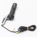 Electric Bike Throttle 48V Electric Bicycle LED Throttle Handle Accelerator Throttle Grip Electric Scooters with Lock. 