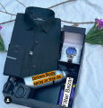 Exclusive Gift Box – Genuine Leather , Belt, Watch Body spray & Shirt – Perfect for Special Occasions. 