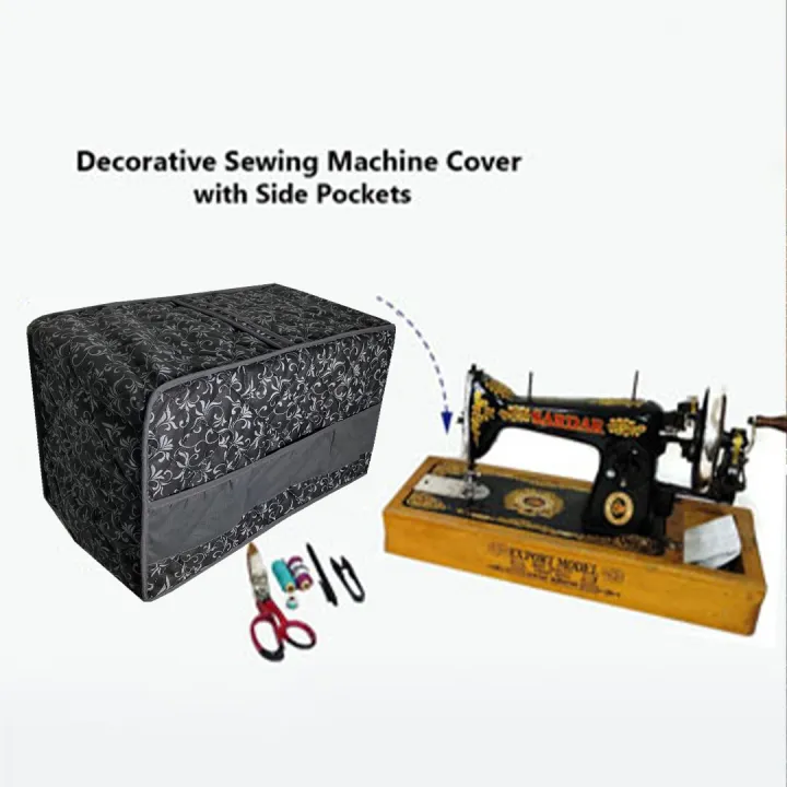 Sewing%20Machine%20Cover%20Made%20By%20Dual%20Layer%20Cotton%20Polyster%20Filling%20Quilted%20Fabric%20Washable%20Stuff%20-%20Image%203