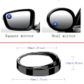 2 Piece Blind Spot Mirror, 2 Inch Round Hd Glass Convex Wide Angle Side Mirrors, Convex Mirrors for Any Car, Van, Suv and Truck (Black, 2 Pcs). 