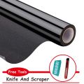 Waterproof Full Black Window Film Sealed Opaque Privacy Protection Window Tint Blackout Stickers for Home or Office. 