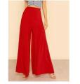 Queen Red Jersey Palazzo Pant For Women. 