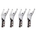 4 PCS Audio Jack Y Banana Plug Solder Wire Connector U/Y Rhodium Plated Copper Screw Fork HiFi Speaker Spade Connector. 