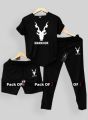 Pack Of 3 Summer Tracksuit Set for Men (T-shirt + Trouser + Short). 