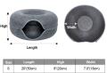 Donut Cat Tunnel Bed Pets House Natural Felt Pet Cat Cave Interactive Toys Round Wool Felt Pet Bed Cat Training Toy Cat House. 