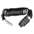 Password Bicycle Locks Rust-proof Cable Combination 4 Code Bike Lock. 