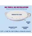 360 Degree Rotating Shelf No Need To Punch Corner Shelf Storage Organizer. 