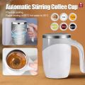 Self Stirring Coffee Mug, Automatic Magnetic Stirring Coffee Cup, 380mL Auto Mixing Mug with Lid. 