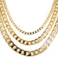 Mens Necklace Gold Filled Curb Cuban Link Gold Chain Necklaces For Men Women Davieslee Jewelry Fashion Gift Dlgnm50. 