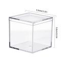Transparent Acrylic Boxes Dustproof Mini Square Packing Box Protection Showcase with Cover Anime Model Dust Cover Display Cases. 