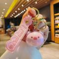 Acrylic+PVC Acrylic Keychain Novelty Cartoon Keychain  Keyring for Couple Gift Car Accessory Bag Decor Key Organizer Novelty Souvenir. 