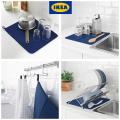 IKEA Dish Drying Mat, 44x36 cm, Polyester with Polyurethane Foam, Machine Washable. 