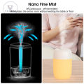 Vocoal Air Humidifier Mini Night Light Portable Mist Sprayer USB Electric Air Humidifier 300ML Cool Water Mist Maker with Warm Night Light With 2 Working Modes for Home Office Car. 