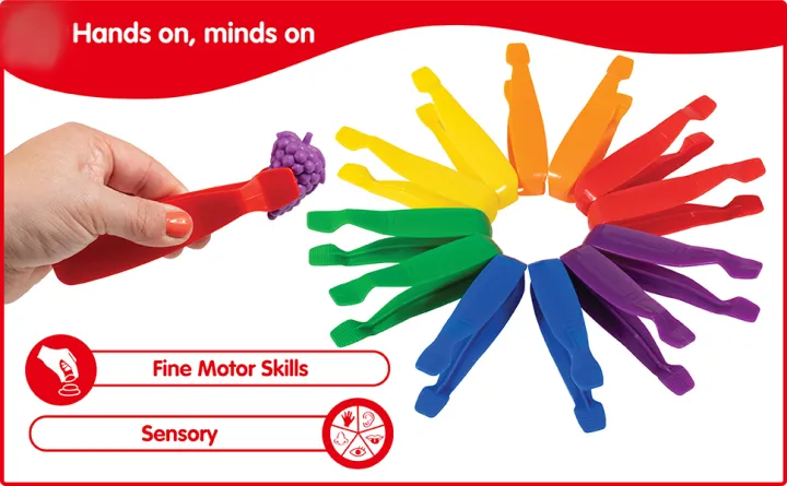 Kids Fine Motor Skills Learning Tweezers Toy | Colorful Sensory Pick ...