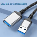 USB Extension Data Cable Anti-interference Smart Laptop USB 3.0 Male to Female Data Cable. 