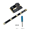 M.2 Wifi Adapter M.2 Wifi to Nvme SSD Adapter PCIe4.0 to M2 NGFF Key A+E Wifi Card Raiser for WiFi/WWAN/LTE Module. 