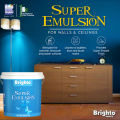 Super Emulsion Paint (Distemper) Gallon 3.64L – Brighto All Colors for Walls, Ceiling & Wood. 