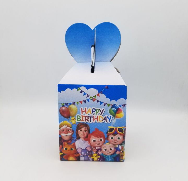 COCOMELON THEME GOODY BOX ( PACK OF 10 FAVOR BOXES ) COCOMELON GOODY BOX