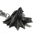 The Witcher 3 Wolf Medallion Necklace Fastness Anti Scratch Viking Head Pendant for Gifts Daily Collocation. 
