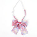 Feminine Plaid Bowtie Casual Bow tie For Women Uniform Collar Butterf Bowknot Adult Check Bow Ties Cravats Girl Students Bowties. 