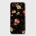 Dark Rose Vintage Flowers 3D Print Case For Oppo A3S. 
