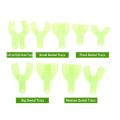 10Pcs/Set Dental Perforated Green Plastic Impression Tray Teeth Whitening Autoclave Durable Dentist Oral Materials Tooth Holder. 