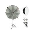 4 Socket Bulb Holder with Octa 90cm With 8806 Imported Stand For Video Studio. 