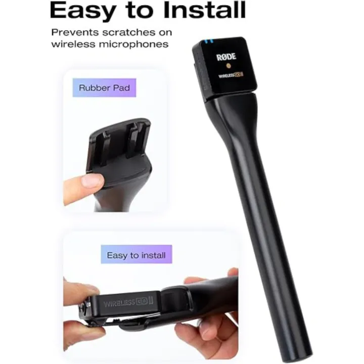 niversal Wireless Microphone Handle Plastic Mic Holder Handheld Stick ...