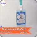 Transparent ID Card Holder Lanyard Portrait Bantex. 