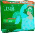 Trust Ultra Thin extra Long Sanitary Pads | Super Absorbent & Breathable | Leak‑Proof & Hypoallergenic | Odor Control for Heavy Flow & Night Protection | Economy Pack, 32 Pads. 