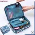 2 in 1 Travel Cosmetic Makeup Pouch | Multi Pockets Toiletry Bags | Inner Ware Storage Organizer & Wash Bag for Women. 