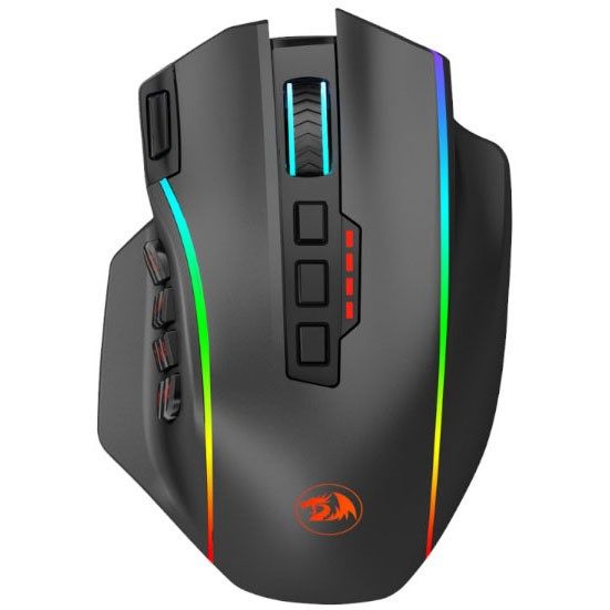 Redragon PERDITION PRO Wireless & Wired 16000DPI RGB MMO Ergo Gaming Mouse - M901P-KS | Black