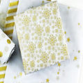 10Pcs/Set Wrapping Tissues Cartoon Pattern Recycled Paper Merry Christmas Snowflake Printed Packaging Paper for Gift. 