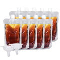 Liquid Spout Bags Craftmanship Refillable Empty Squeeze Pouch. 