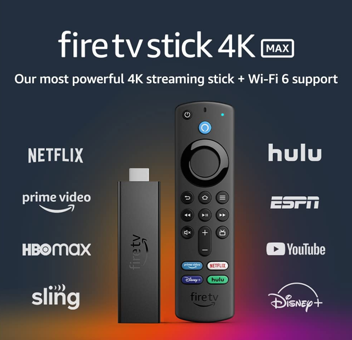 Amazon Fire TV Stick 4K MAX wi-fi 6 with All New Alexa Remote