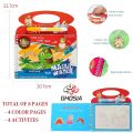 Water Coloring Book, Magic Painting Book Pack with Magic Coloring Pen Reusable Water Coloring Books for Toddler, Paint with Water Paints for Kids - 2311. 