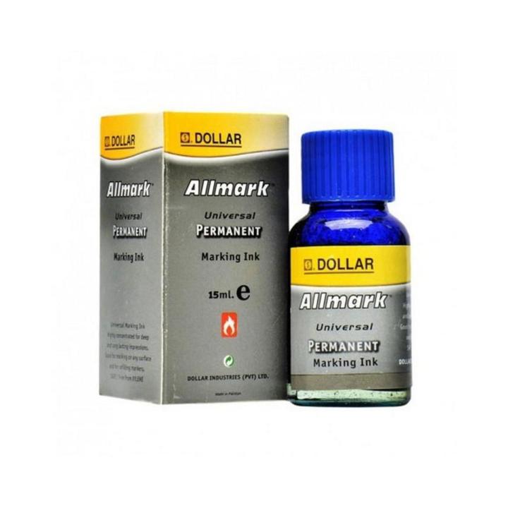 Allmark Permanent Blue Ink DC - 15 ml