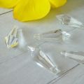 10-Pieces & 20 Pieces crystal Glass Prism with hanging hole for chandelier Home Deco wall Curtains windows. 