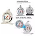 Oven Thermometer 50-300°C/100-600°F, Oven Grill Fry Chef Smoker Thermometer Instant Read Stainless Steel Thermometer Kitchen Cooking Thermometer for BBQ Baking. 