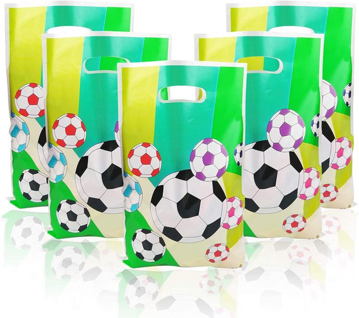 FOOTBALL THEME GOODY BAGS PACK OF 10 GOODY BAGS