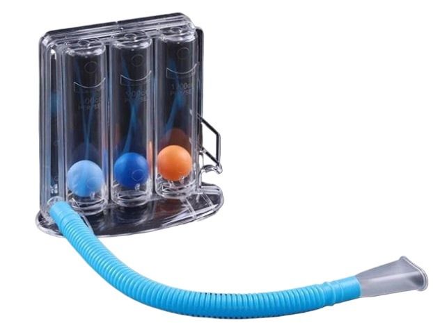 Three Ball Spirometer for Lungs Exercise