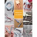 2in1 Cord Protector Mobile Phone Charging Cable Protector Silicone Headphone Cable Organizer, Charging Cable Winder. 