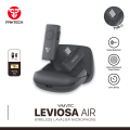 Fantech WMV11C / WMV21C Leviosa Air Wireless Lavalier Single / Dual Microphone With Noise Cancellation Reduction Omni Directional Mic Long 8Hrs Battery Charging Case Clip on Design For Vlogging Tiktok Youtube Intagram Video Shorts Reels (Only For Type C). 