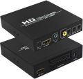 SCART to HDMI, Scart Converter Video Audio Box, HD Video Converter Scart to HDMI Adapter with PAL/NTSC Video Scaler, 1080P/720P Support HDMI, 3.5mm Coaxial Audio Out for TV and DVD Player. 