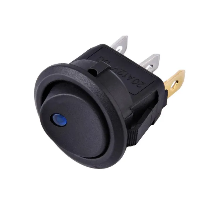 Automotive Electrical Round On/Off Spst Switch 12v For Car Van Dash ...